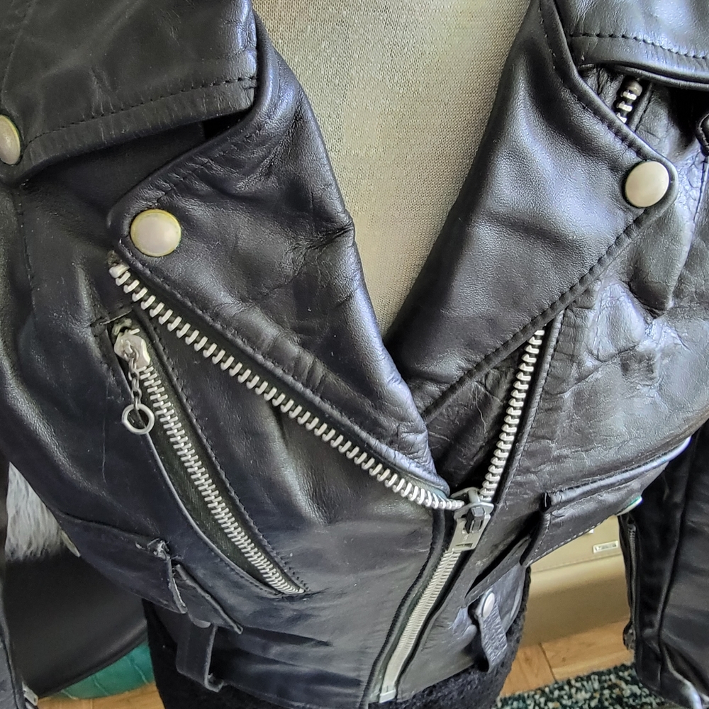 vintage amf harley davidson leather jacket